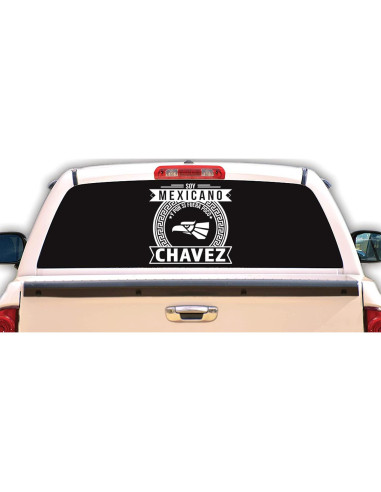 Calcomanía Personalizada para Carro Chavez - Orgullo Mexicano 25.4 cm