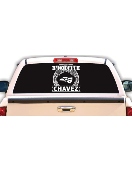 Calcomanía Personalizada para Carro Chavez - Orgullo Mexicano 25.4 cm