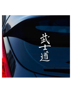 Calcomanía Kanji Bushido Japonés 20.3x8.6cm Vinilo Impermeable