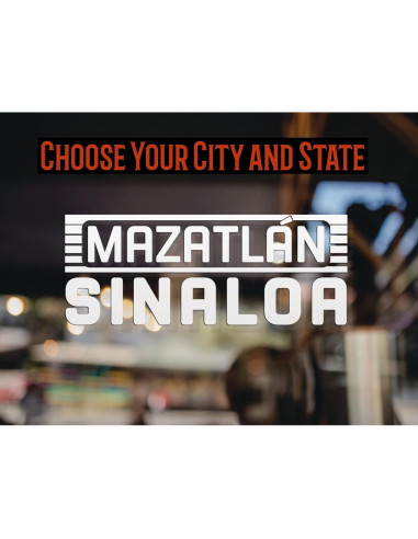 Calcomanía Personalizada de Vinilo para Camioneta - México