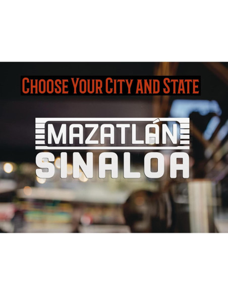 Calcomanía Personalizada de Vinilo para Camioneta - México