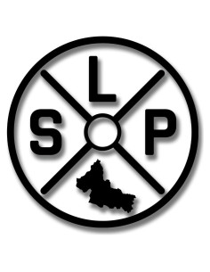 Calcomanía San Luis Potosí México para Autos 10x10 cm Negra