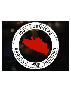 Calcomanía Guerrero México Vinilo 12.7 cm para Camiones