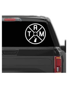 Calcomanía Tamaulipas México para Auto 15.24 cm Blanco