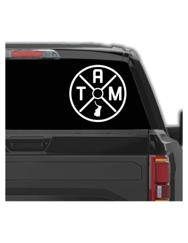 Calcomanía Tamaulipas México para Auto 15.24 cm Blanco