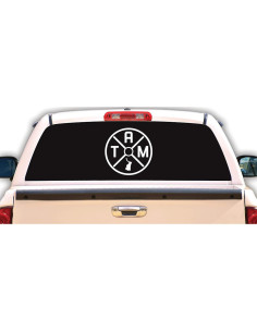 Calcomanía Tamaulipas México para Auto 15.24 cm Blanco 2