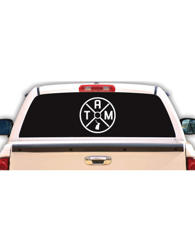 Calcomanía Tamaulipas México para Auto 15.24 cm Blanco