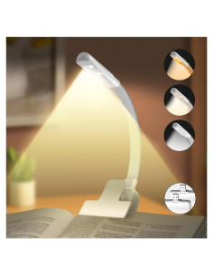 Luz de Lectura Recargable USB YouZhanDeng Blanca 3 Colores