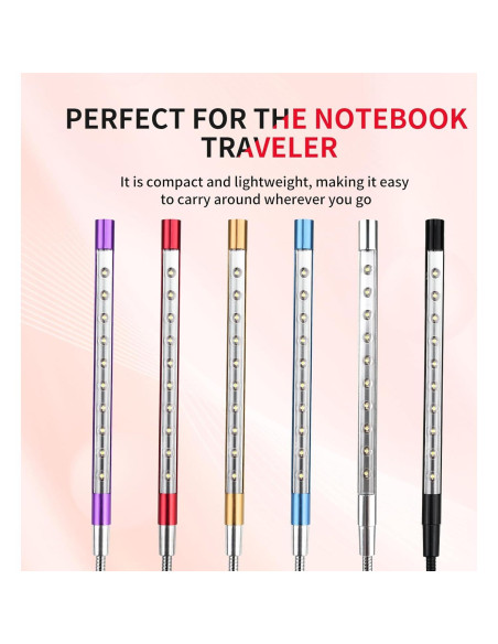 Luz de Teclado USB LED CZBRO 2 Pcs Flexible para Portátil