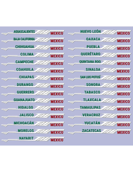 Calcomanía Vinilo Guanajuato México 50.8 cm para Camioneta