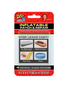 Kit de Parcheo Inflable Flex Seal - 4 Parches Cristalinos PVC