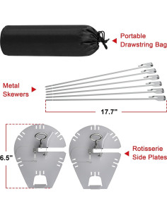 Pinchos de Barbacoa Delsbbq 44.9 cm Acero Inoxidable Reutilizables 2