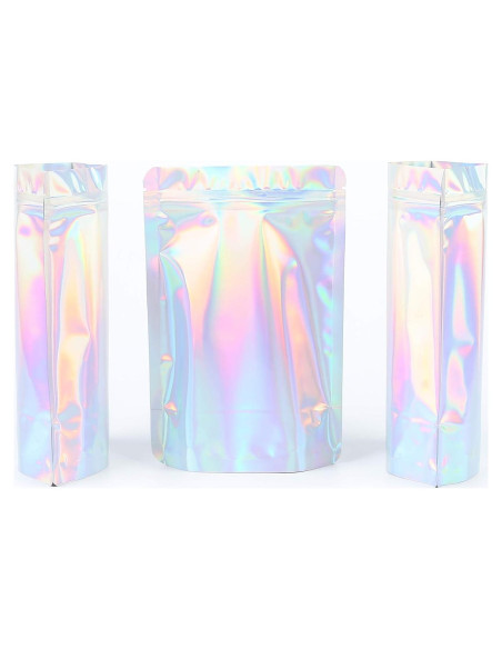 Bolsas de Empaque Reutilizables QQ Studio 14x20cm Holográficas