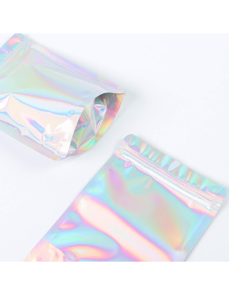 Bolsas de Empaque Reutilizables QQ Studio 14x20cm Holográficas