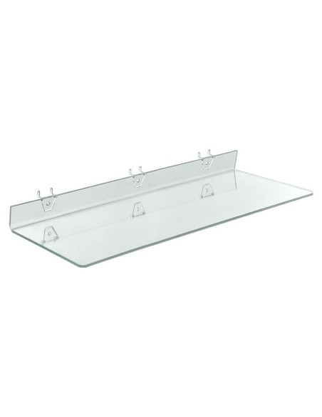 Estante Acrílico Transparente Azar Displays 24x8 cm - Paquete de 4