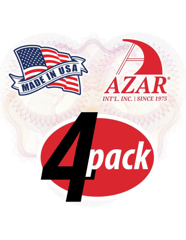 Estante Acrílico Transparente Azar Displays 24x8 cm - Paquete de 4