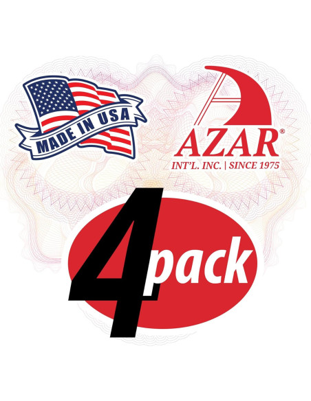 Estante Acrílico Transparente Azar Displays 24x8 cm - Paquete de 4