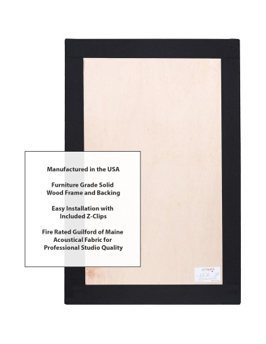 Panel Acústico Absorbente ATS Acoustics 61x91 cm Pitch