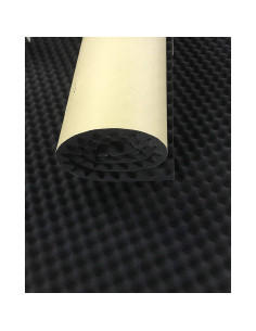 Panel Acústico Autoadhesivo BookishBunny 1.5" Negro 1x2m 2