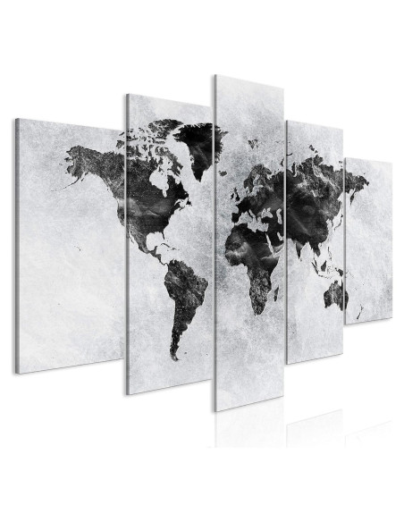 Lienzo Acústico Artgeist Mapa Mundial 200x100 cm 5 Piezas
