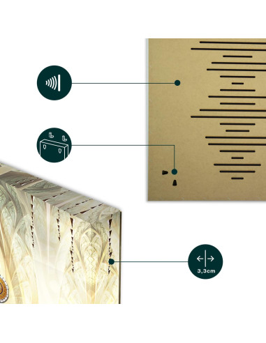 Lienzo Acústico Artgeist Mapa Mundial 200x100 cm 5 Piezas