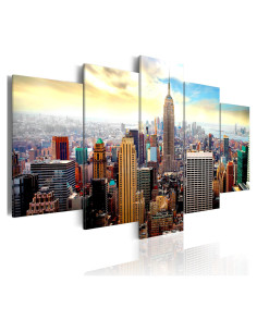Lienzo Acústico Artgeist Nueva York 225x112.5 cm 5 Piezas