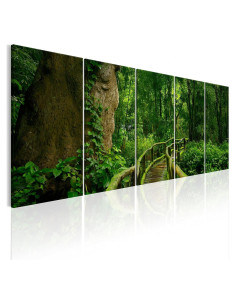 Lienzo Acústico Artgeist Bosque 200x80 cm 5 Piezas