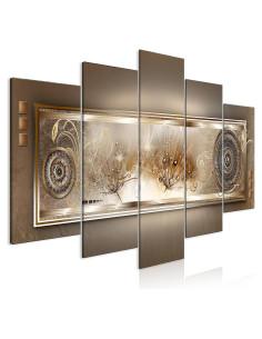 Lienzo Acústico Artgeist 90x45 cm 5 Piezas Mandala Naturaleza