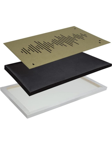 Lienzo Acústico Artgeist 90x45 cm 5 Piezas Mandala Naturaleza