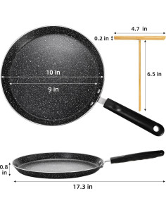 Sartén para Crepes WRINGKIT 25.4 cm Antiadherente con Mango Frío 2
