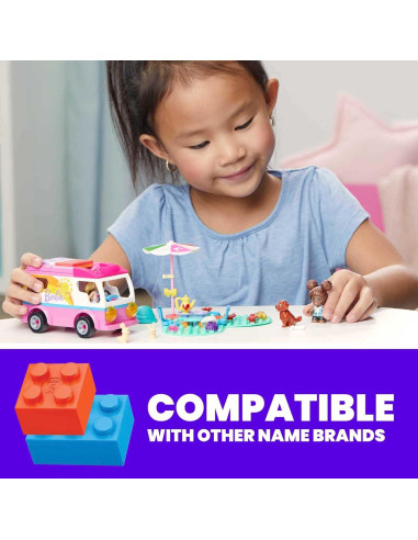 Juego de Construcción Mega Construx Barbie DreamCamper 123 Piezas