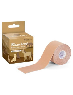Cinta de Kinesiología Veterinaria Tmax 6 cm x 5 m Beige