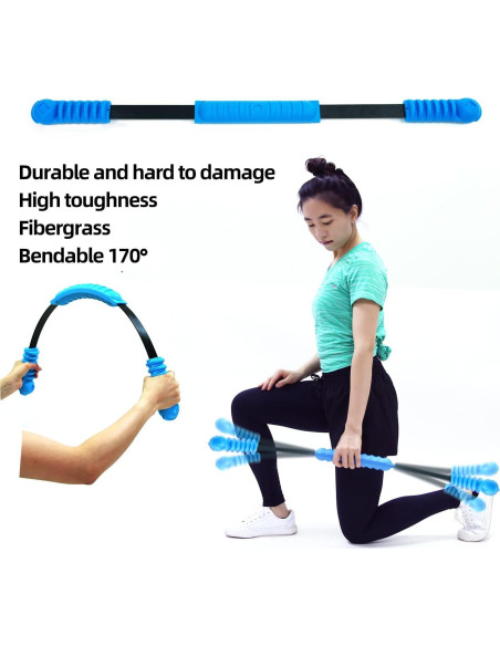 Barra de Ejercicio Elástica ANGLER DREAM 36 x 6.35 cm Azul