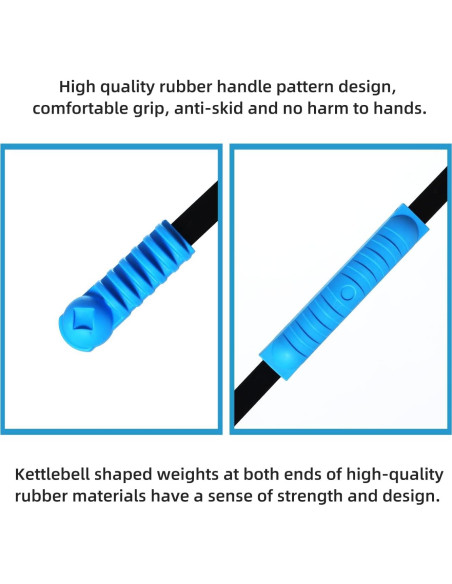 Barra de Ejercicio Elástica ANGLER DREAM 36 x 6.35 cm Azul