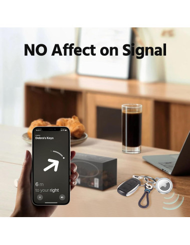 Soporte de Llavero KOBKOD para AirTag - Estuche Impermeable IP68 - Paquete de 2