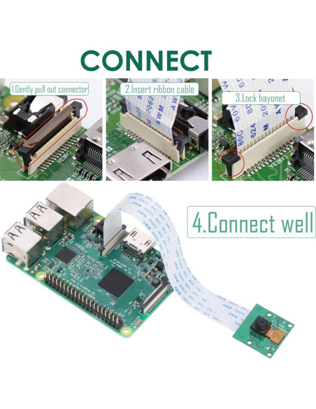 Módulo de Cámara Raspberry Pi 5MP 1080P Enfoque Fijo