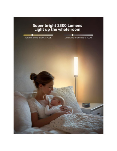 Lámpara de Pie Lepro O1 AI LED 2300LM Control APP WiFi