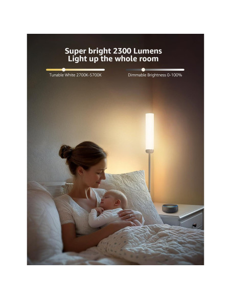 Lámpara de Pie Lepro O1 AI LED 2300LM Control APP WiFi