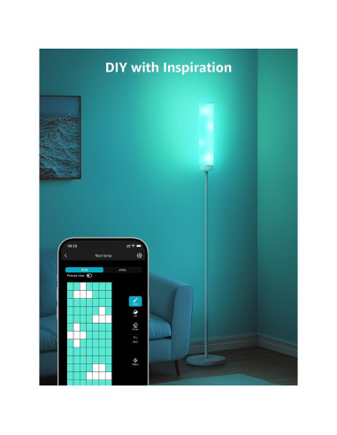 Lámpara de Pie Lepro O1 AI LED 2300LM Control APP WiFi