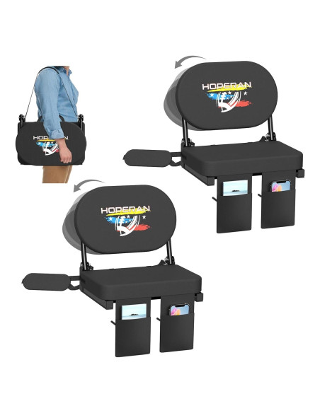 Asientos de Estadio HOPERAN Plegables con Respaldo Rotativo 270