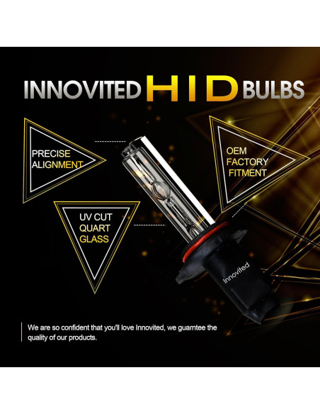 Bombillas HID Xenon H7 6000K Innovited - 1 Par Reemplazo