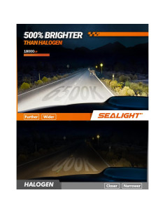 Bombillas H7 SEALIGHT Luz de Niebla 24000LM 6500K Impermeables 2