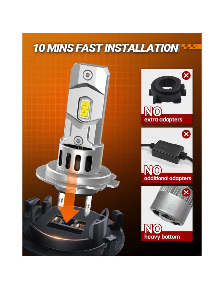 Bombillas H7 SEALIGHT Luz de Niebla 24000LM 6500K Impermeables