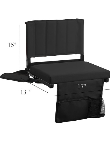 Asiento de Estadio Amazing for Less 2 Sillas Plegables con Cojín