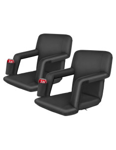 Silla Reclinable LEMY 5 Posiciones Portátil Resistente Agua Negro