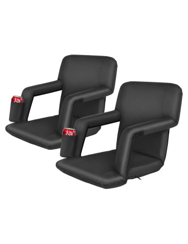 Silla Reclinable LEMY 5 Posiciones Portátil Resistente Agua Negro