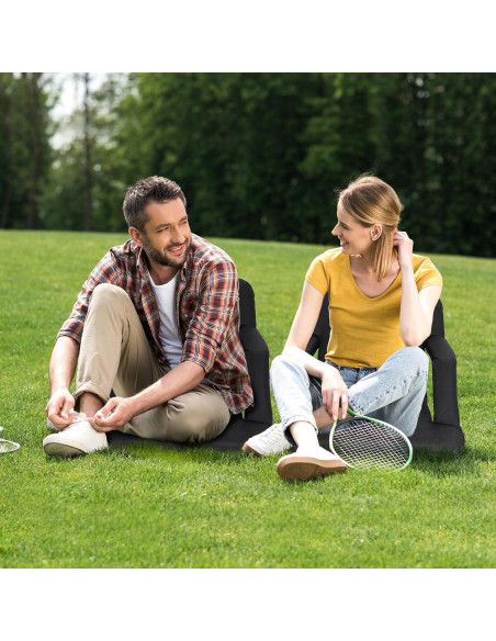 Silla Reclinable LEMY 5 Posiciones Portátil Resistente Agua Negro