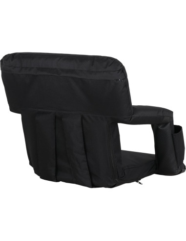 Silla Reclinable LEMY 5 Posiciones Portátil Resistente Agua Negro