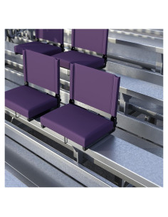 Juego de 2 Sillas de Estadio BizChair Acolchadas 226.8 kg