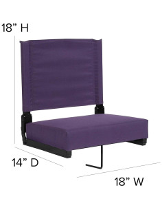 Juego de 2 Sillas de Estadio BizChair Acolchadas 226.8 kg 2